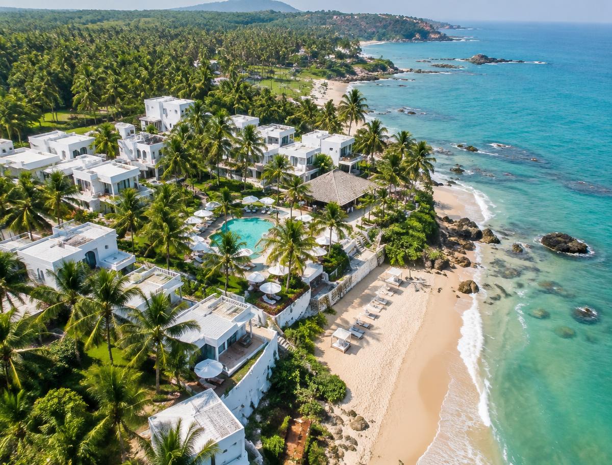 The resort from above